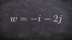 Find the Unit Vector U in the Same Direction as Vector W Instructional Video