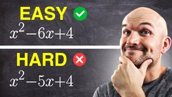Easy vs Hard Factoring Quadratics Instructional Video
