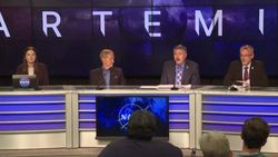 CLEAN : NASA says Friday launch of giant Moon rocket possible News Clip