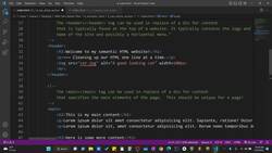 The Art of Doing - Web Development for Beginners - Nav, Article, and Section Instructional Video