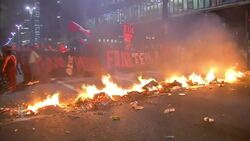 Rioters in Sao Paulo support Dilma Rousseff News Clip