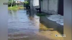 Floodwaters unleashed after blasts at dam in Ukraine News Clip