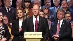 John Swinney gives a speech in Edinburgh a year out from Holyrood elections  News Clip