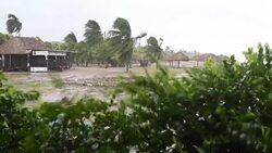 CLEAN : Strong winds, overflowing rivers in Honduras as Hurricane Eta hits Caribbean coast News Clip
