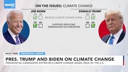 President Trump And Joe Biden Views On Climate Change News Clip