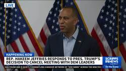 Jeffries responds to Trump's decision to cancel meeting with Democratic leaders News Clip