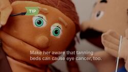 How to Scare Your Teenage Daughter Out of the Tanning Bed Instructional Video