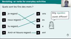 Weekday routine: -er verbs singular and plural Instructional Video