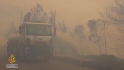 Catastrophic wildfires destroy 10,000 hectares of forest in Syria's Latakia News Clip