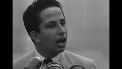 King Faisal II of Iraq watches a baseball game played by the Brooklyn Dodgers while visiting New York News Clip