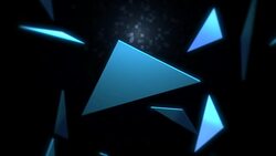 Motion blue triangles abstract background Stock Footage