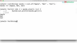 Java Programming for Complete Beginners - Java 16 - Step 07 - List and ArrayList - Iterating Around Elements Instructional Video