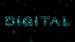 word of digital on backgrounds Stock Footage