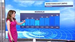 Sharp cooldown today in Connecticut; cloudy skies, showers move in tonight News Clip