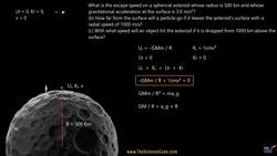 Asteroid Gravity: Escape Speed, Projectile Motion, and Impact Velocity Instructional Video