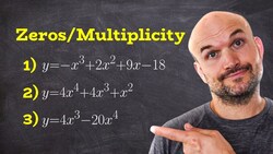 3 Ways To Find Zeros and Multiplicity of a Polynomial Instructional Video