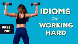 Learn English Idioms for Working Hard Instructional Video