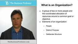 Understanding the Basics of Organizations Instructional Video