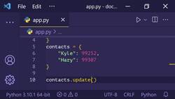 The Ultimate Guide to Python Programming With Python 3.10 - Dictionary Unpacking Instructional Video