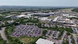 Stock footage of Jaguar Land Rover facility following announcement US-UK deal has been finalised News Clip