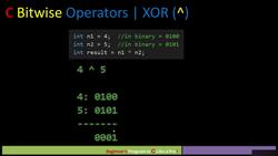 Learn and Master C Programming - Bit-wise XOR (^) Operator Instructional Video