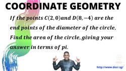 Apply Coordinate Geometry Concepts to answer this Circles Question! Instructional Video