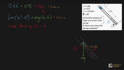 mechanical energy example problem part 1 Instructional Video