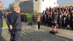 Boris Johnson joins in with choir during election tour News Clip