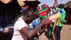 CLEAN : Football/AFCON: Atmosphere at Ouagadougou central market ahead of Cameroon opener News Clip