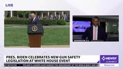 Biden Celebration Of New Gun Law Clouded By Latest Shooting News Clip