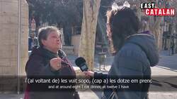 Easy Catalan 05 - How many meals do you make a day - in Manresa - with subs Instructional Video