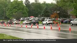 Scottie Scheffler goes from jail cell to the 1st tee News Clip