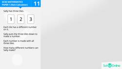 GCSE Secondary Maths Age 13-17 - Number: Combinations - Explained Instructional Video