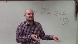 How to apply synthetic division to divide polynomials Instructional Video