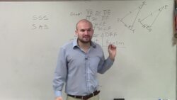 How to Write a Proof for Congruent Triangles Using SAS Instructional Video