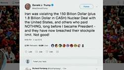 Trump, on Twitter, claims Iran was violating nuclear deal News Clip