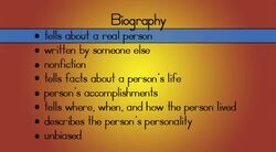 Reviewing Elements of a Biography Instructional Video