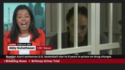 U.S. basketball star Brittney Griner sentenced to 9 years in Russian prison on drug charges News Clip