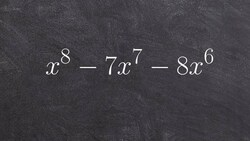 How to factor a trinomial to a higher power by factoring out GCF and then the quadratic Instructional Video