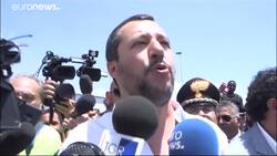 Italy's interior minister visits migrant camp News Clip