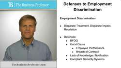 Defenses to Employment Discrimination Instructional Video