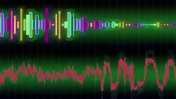 Audio Spectrum Simulation Stock Footage