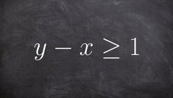 Graphing a linear inequality with variable on both sides Instructional Video