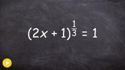 Learn to solve an equation raised to a rational power Instructional Video
