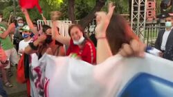 CLEAN : Chile elections: supporters celebrate far right Kast goes to second round News Clip