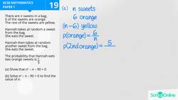 GCSE Secondary Maths Age 13-17 - Algebra: Probability - Explained Instructional Video