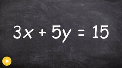 Learn how to graph an equation in standard form using the intercept method Instructional Video