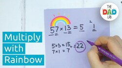 How to Multiply Using Rainbows Instructional Video