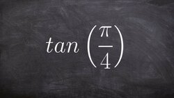 Tutorial for evaluating tangent of an angle on the unit circle first quadrant Instructional Video