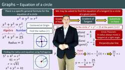 Equation of a Circle and Finding the Tangent Instructional Video